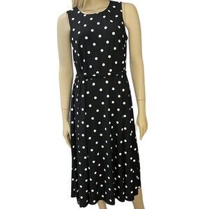 Anne Klein polka dot matching belt dress